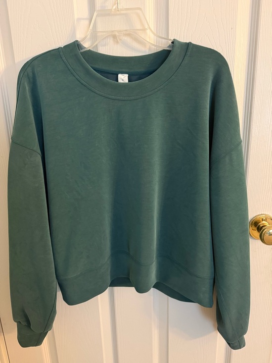 lululemon athletica Tops - lululemon athletica Relaxed Crewneck Sweatshirt in Hunter Green